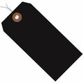 Officespace 6.25 x 3.12 in. Black Plastic Shipping Tags - Pre-Wired -100PK OF2822198